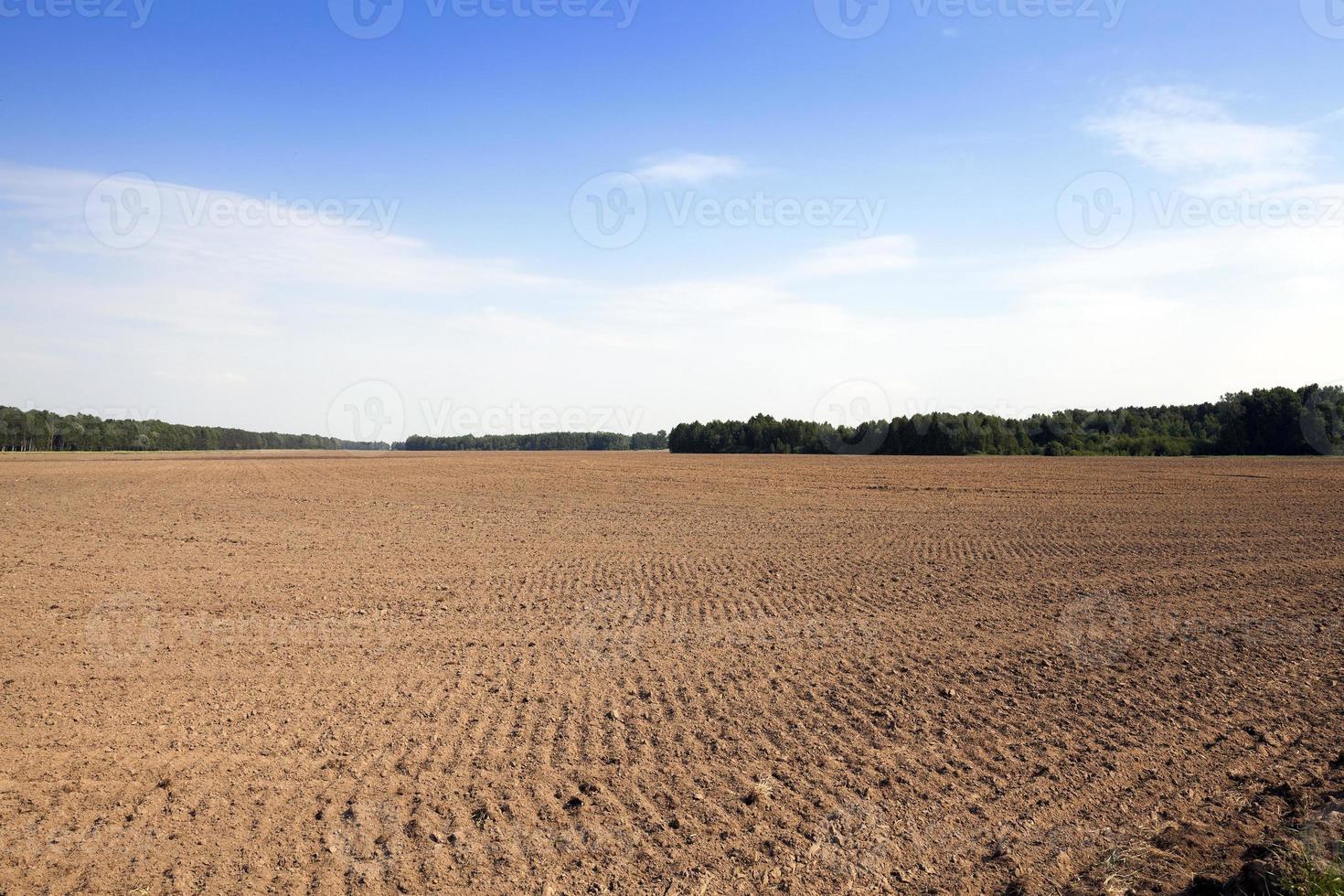 plöjd för odlingsmark foto