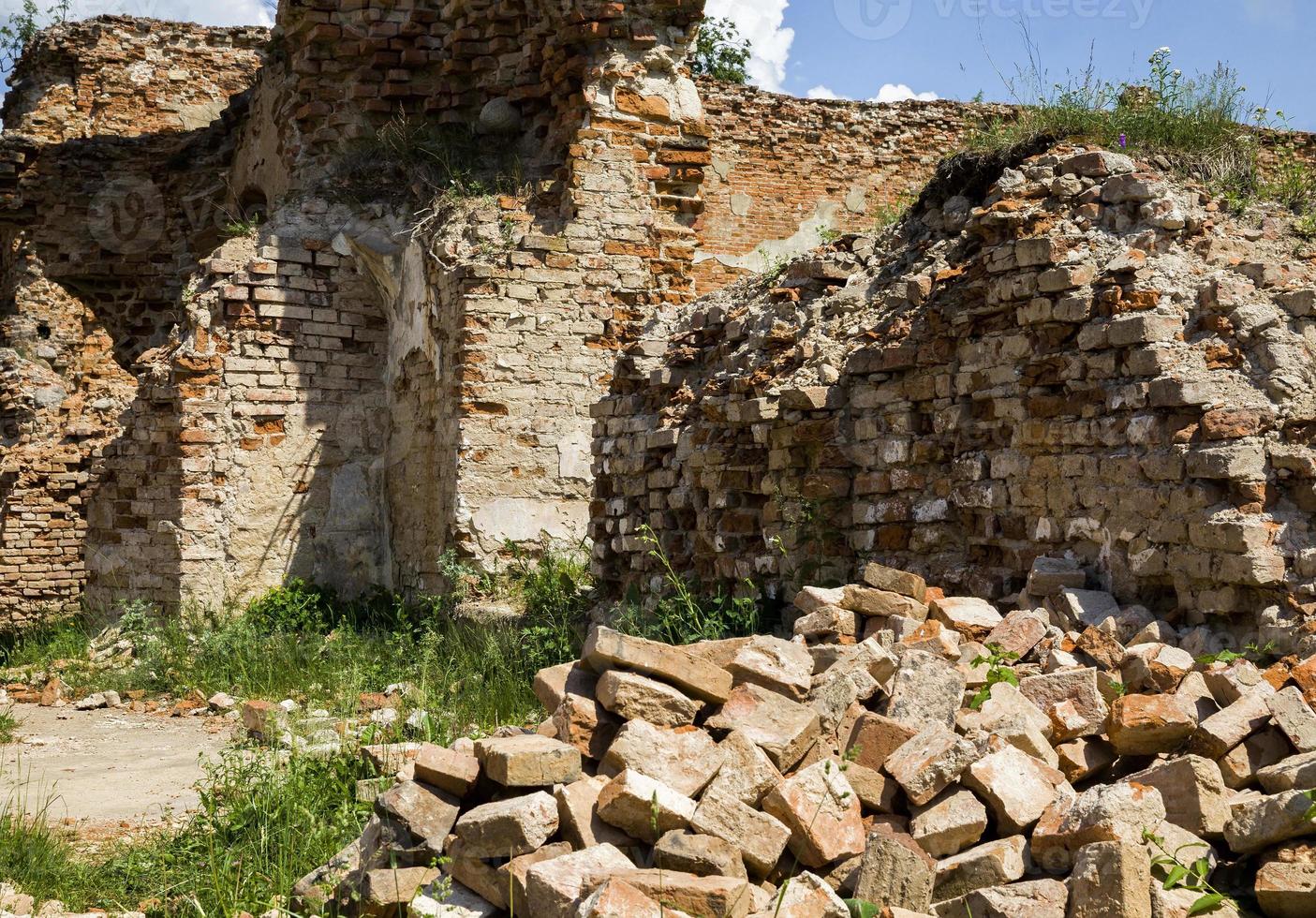 slottsruin i europa foto