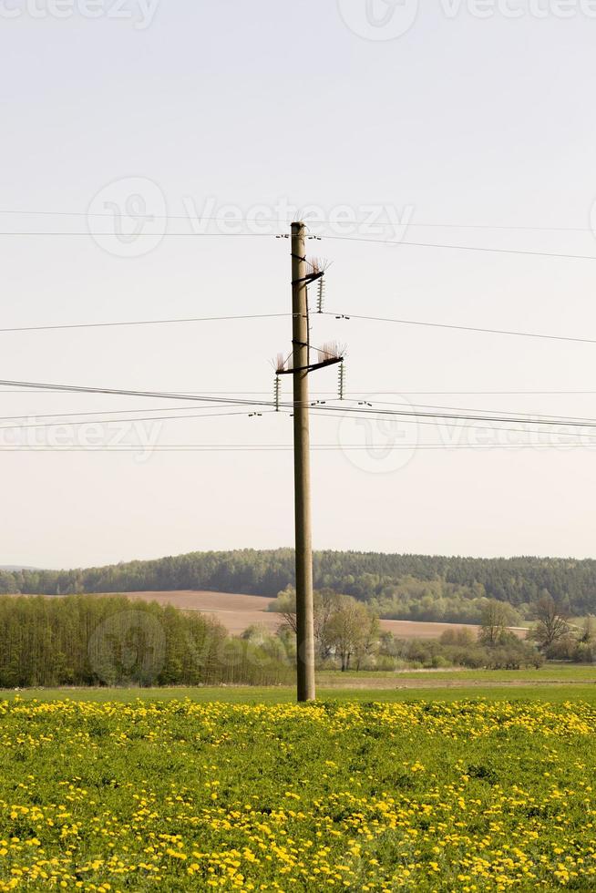 en vanlig betongstolpe foto