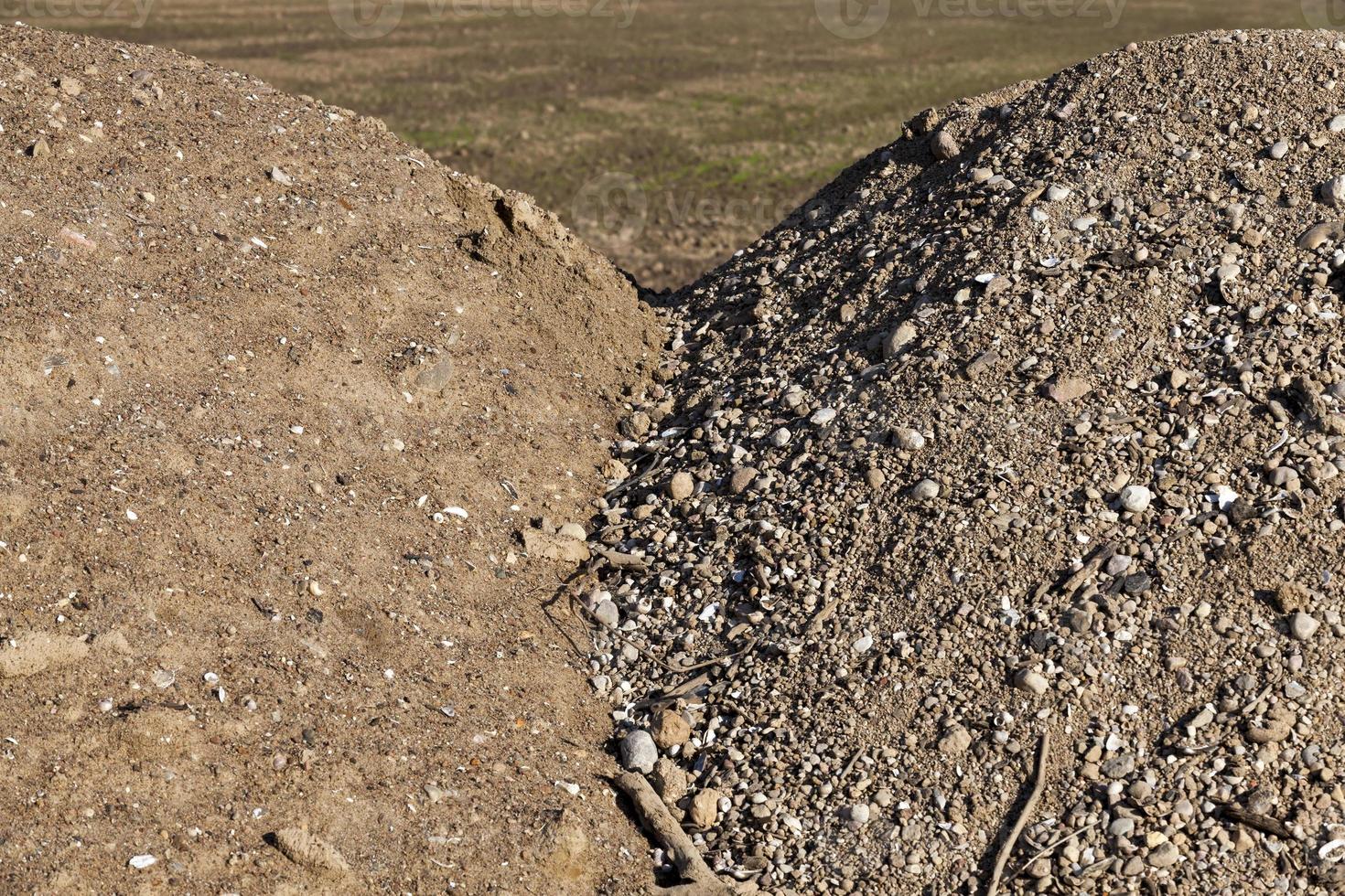 sandgrushög foto