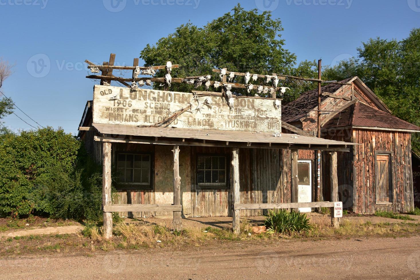 historiska spökstaden i natursköna South dakota foto