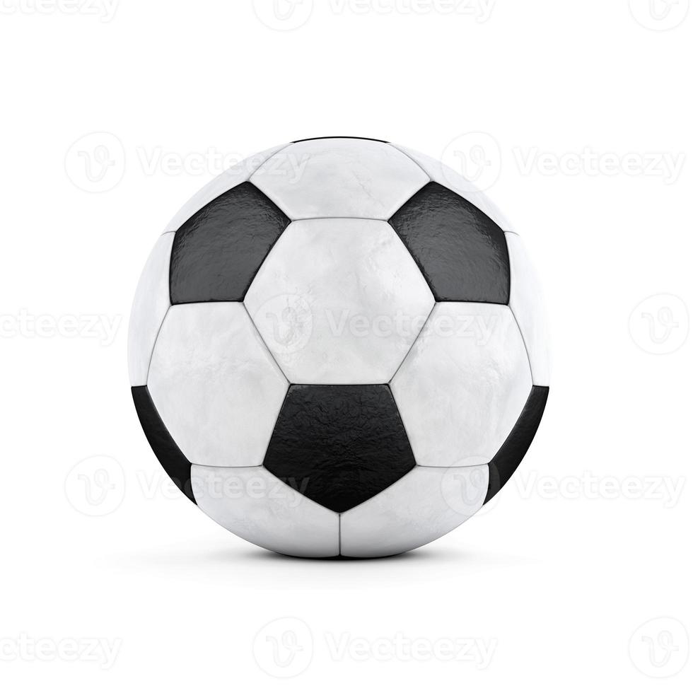fotboll på vit bakgrund foto