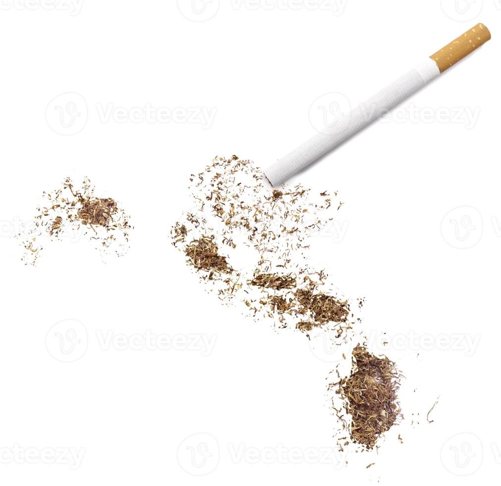 cigarett och tobak formad som hawaii (serie) foto