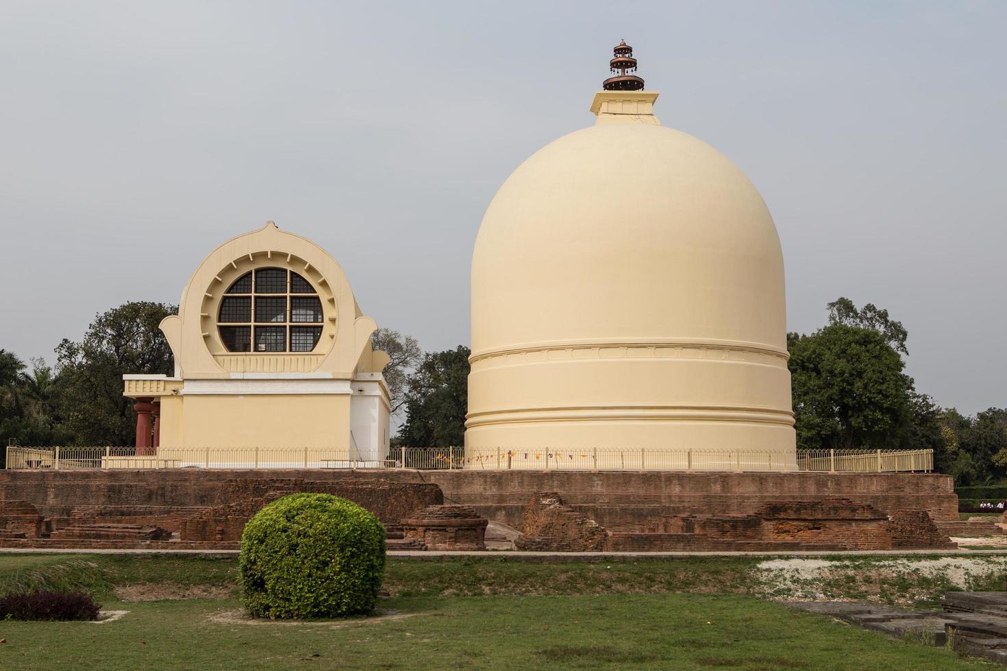 nirvana plats i kushinaga stad i Indien foto