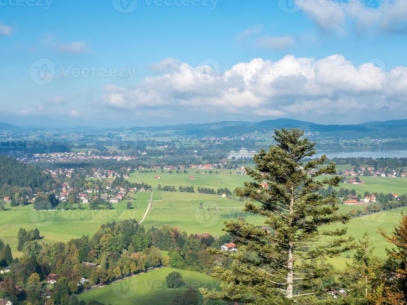 landskapsvy i Bayern, Tyskland foto