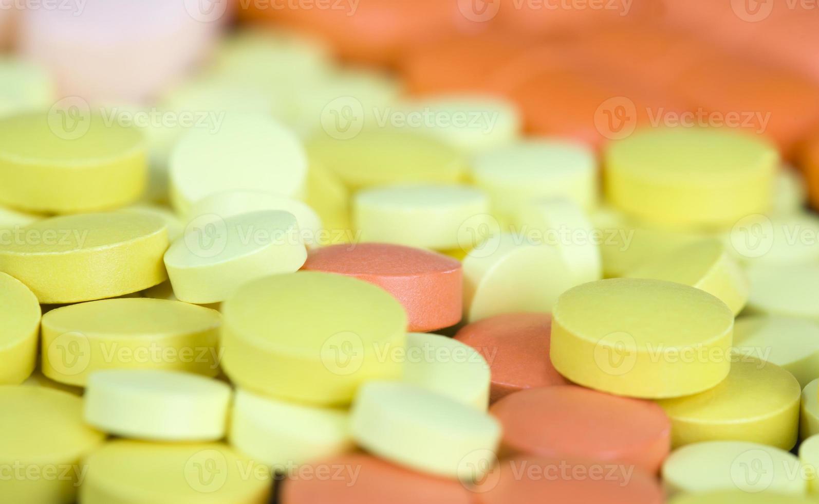 gul orange piller drog foto