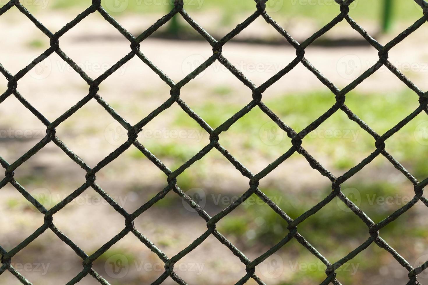 detaljer av metall staket foto