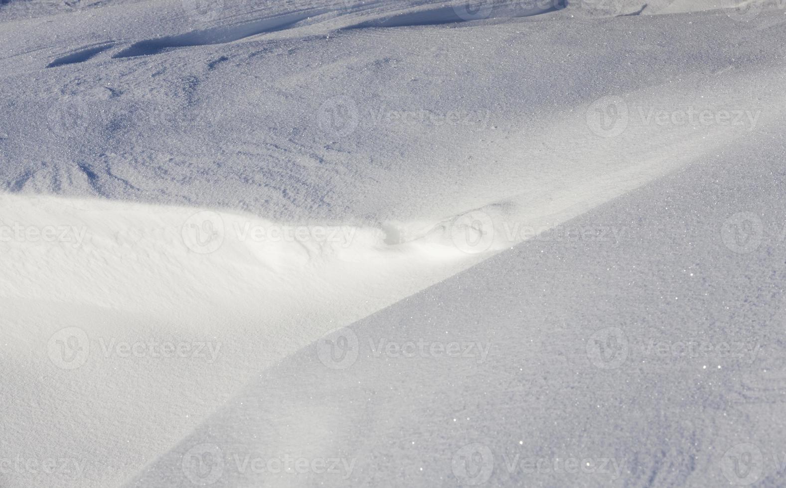 djup snö, närbild foto