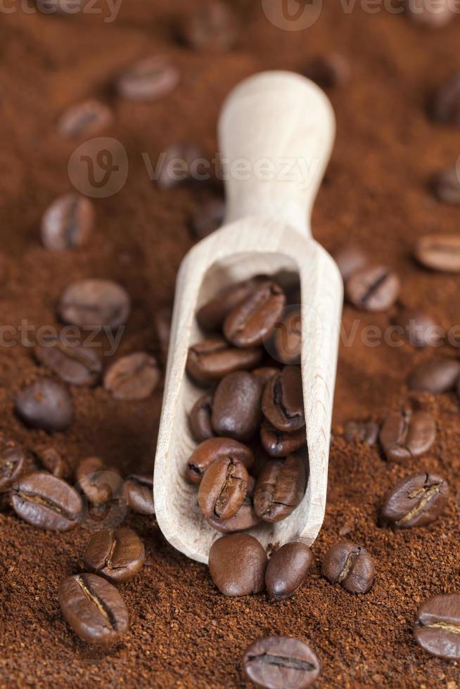 ingredienser för att göra en varm, uppiggande kaffedryck foto