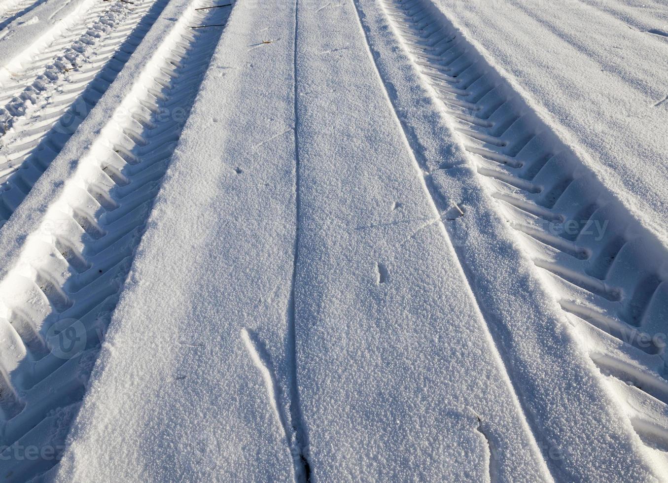 djupa spår, närbild foto