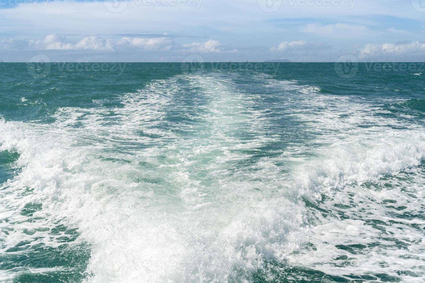 hav vakna från kryssningsfartyg foto