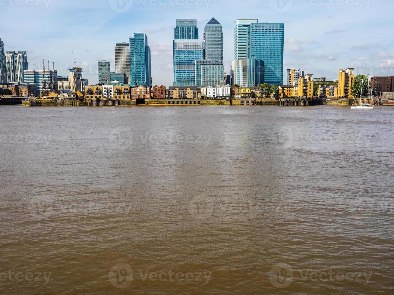 hdr canary wharf i london foto