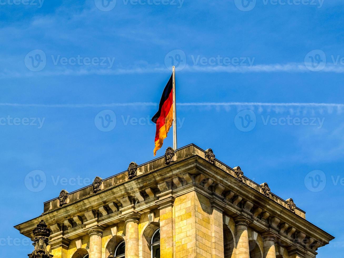 hdr reichstag parlament i berlin foto