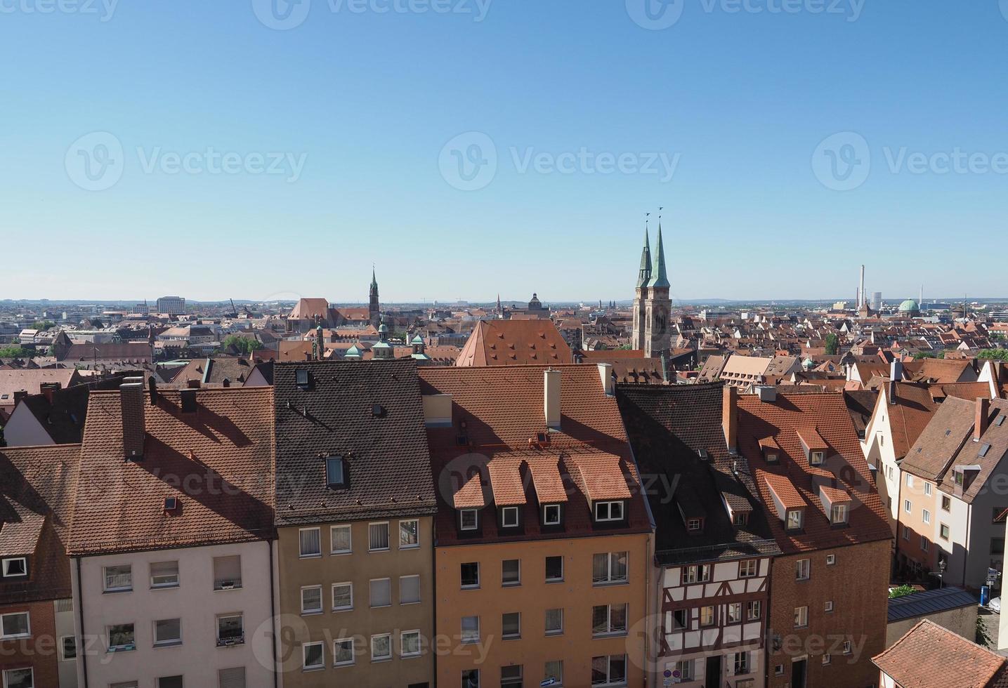 Flygfoto över Nürnberg foto