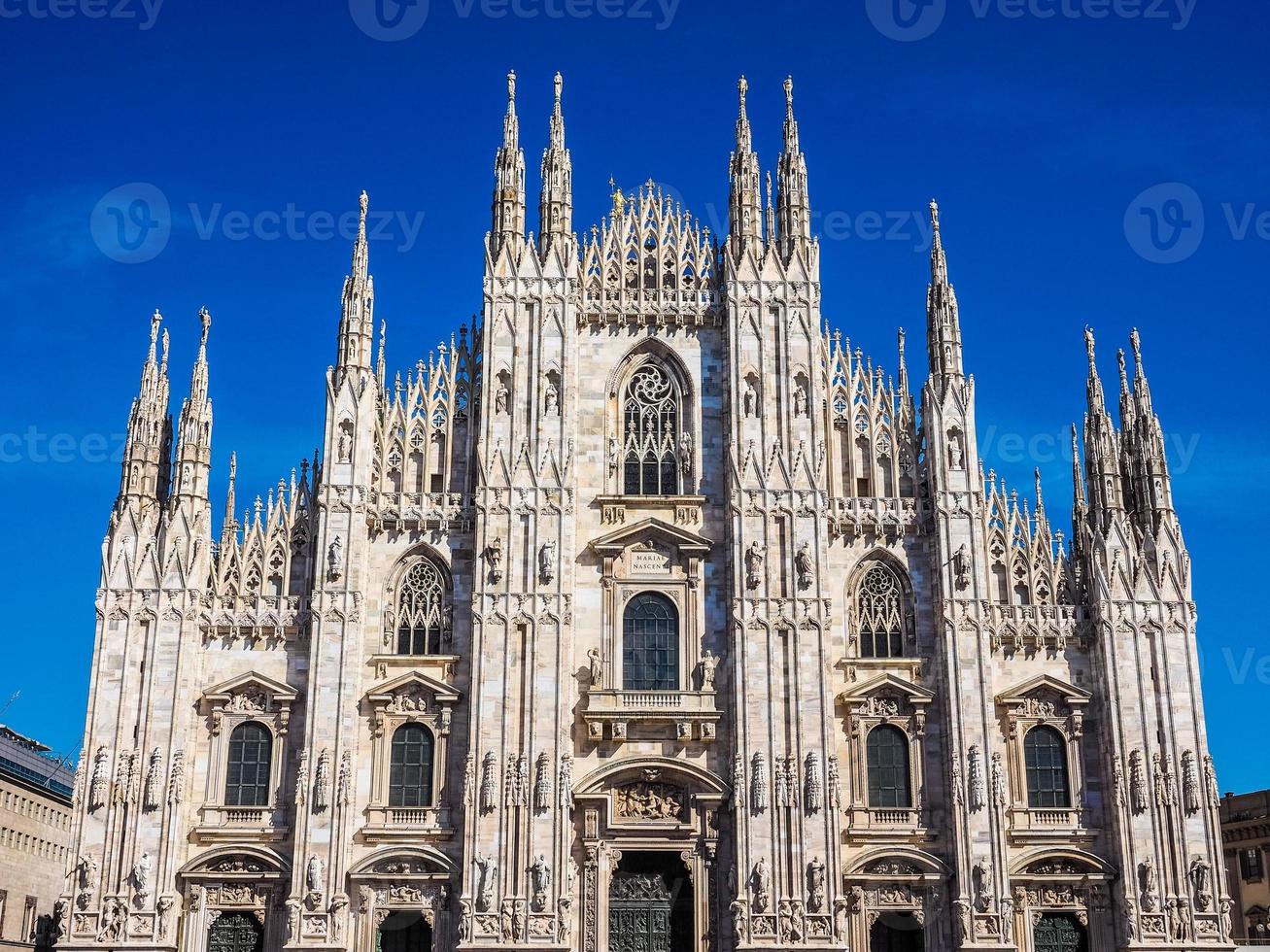 hdr duomo di milano katedralen i milano foto