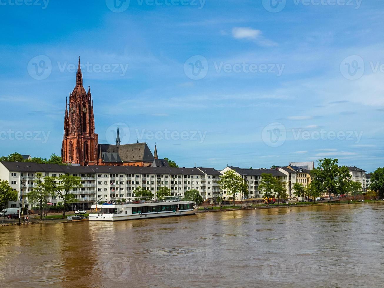hdr utsikt över frankfurt, tyskland foto