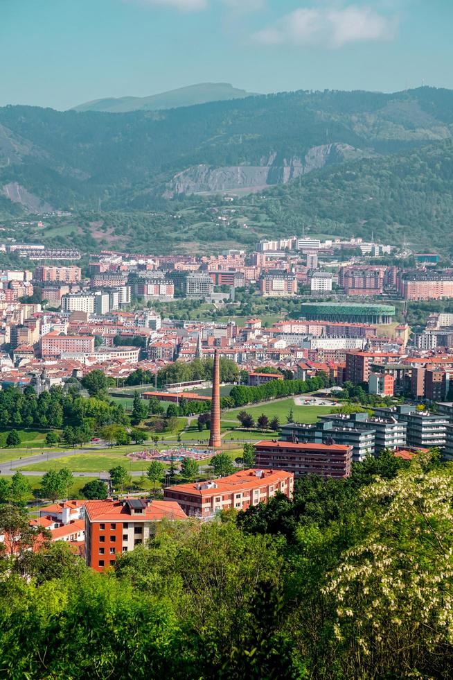 stadsbild från bilbao city, baskien, spanien, resmål foto