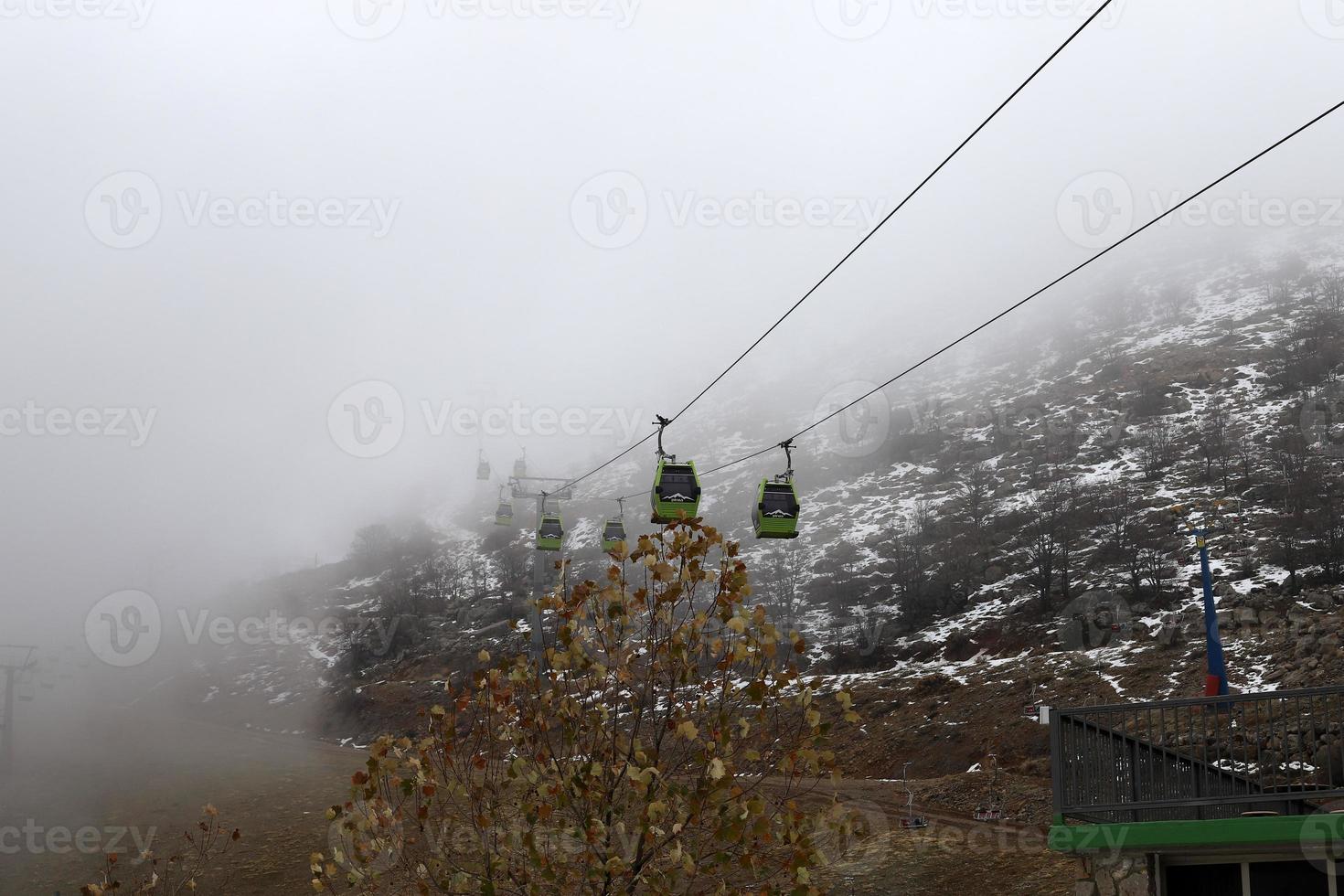 berget hermon är Israels högsta berg och det enda stället där vintersporter kan utövas. foto