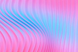 3D-illustration av blå och rosa glödande färglinjer. teknik geometri bakgrund. foto
