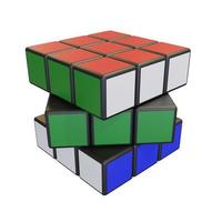 minsk, Vitryssland, 20 juli 2022. redaktionell illustration. Rubiks kub foto