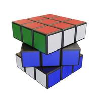 minsk, Vitryssland, 20 juli 2022. redaktionell illustration. Rubiks kub foto