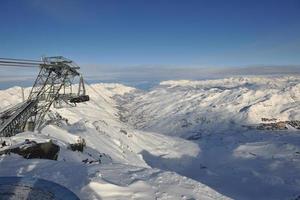 berg snö solnedgång foto