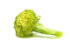 färsk broccoli isolerad på vit bakgrund foto