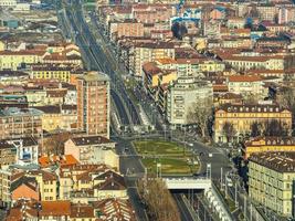 hdr flygfoto över turin foto