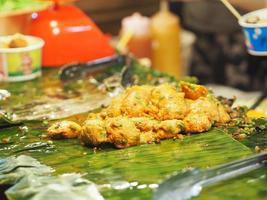 stekt fiskkaka thailändsk matlagning foto