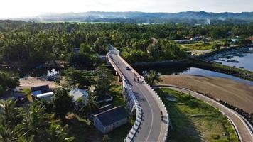 ciamis, västra java-indonesien, 12 maj 2022 - vacker panoramautsikt över Pangandaran-stranden. foto