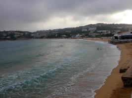 s'agaro beach på den katalanska costa brava, spanien foto