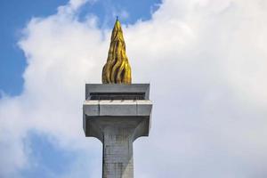centrala jakarta, jakarta, indonesien, 16 maj 2022. Indonesiens nationella monument som kallas monas. foto