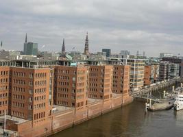 staden hamburg i tyskland foto