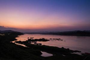 mekongfloden, thailand och laos foto