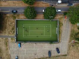 Flygfoto och hög vinkel bilder av lekplatsen i Luton City of England Storbritannien foto