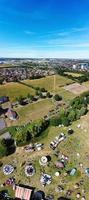 hög vinkel bilder och panorama flygbild landskap stadsbild vy över england, Storbritannien foto