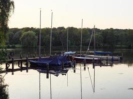 sjö nära borken i tyska muensterland foto