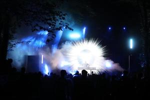 konsertscen på natten foto