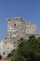 tornet av bodrum slott i Turkiet foto