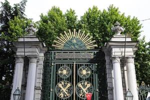 galatasaray gymnasiet i istiklal avenue, istanbul, Turkiet foto