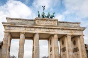 Brandenburg gate i Berlin, Tyskland foto