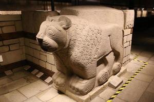 lejonskulptur i museum för anatoliska civilisationer, ankara foto