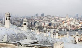 Galata och Karakoy-distriktet i Istanbul stad foto