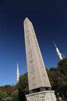 obelisk av theodosius i istanbul stad foto