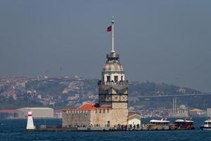 jungfrutornet i istanbul, Turkiet foto