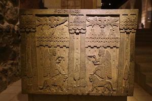 gammal snidning i museum för anatoliska civilisationer, ankara foto