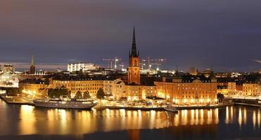 allmän utsikt över gamla stan i stockholm, sverige foto