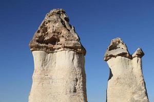 klippformationer i Pasabag Monks Valley, Kappadokien, Nevsehir, Turkiet foto