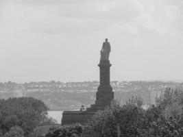 Tynemouth och Newcastle i England foto