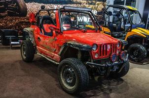 frankfurt - sept 2015 quadix buggy 1100 presenterad på iaa praktikant foto